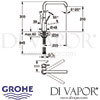 Grohe Essence Kitchen Sink Mixer Tap Dimensions
